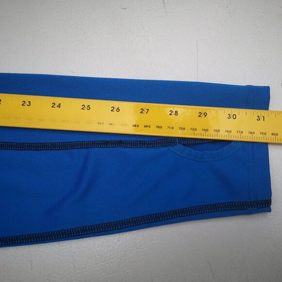 Under Armour Run Cold Gear Men's Size Large Royal Blue & Black Activewear Shirt - Picture 11 of 13